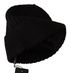 Dolce & Gabbana Black Wool Knit Women Winter Hat - Zeiniez