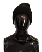 Dolce & Gabbana Black Wool Knit Women Winter Hat - Zeiniez