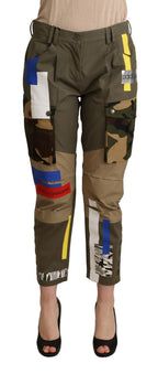 Dolce & Gabbana Green Military Cargo Trouser Cotton Pants - Zeiniez