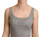 Dolce & Gabbana Gray Cotton Modal Canotta Tank Top T-shirt - Zeiniez