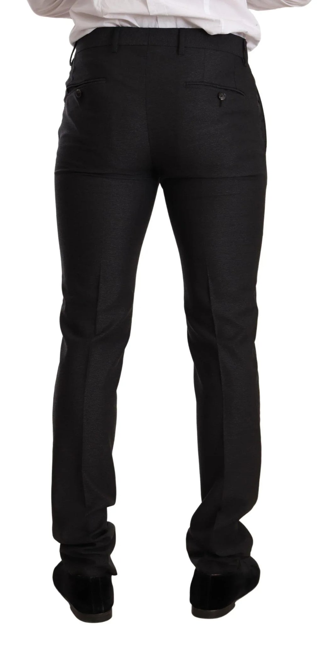 Dolce & Gabbana Gray Wool MARTINI Slim Fit Set Suit - Zeiniez