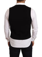 Dolce & Gabbana Black Cotton Single Breasted Waistcoat - Zeiniez