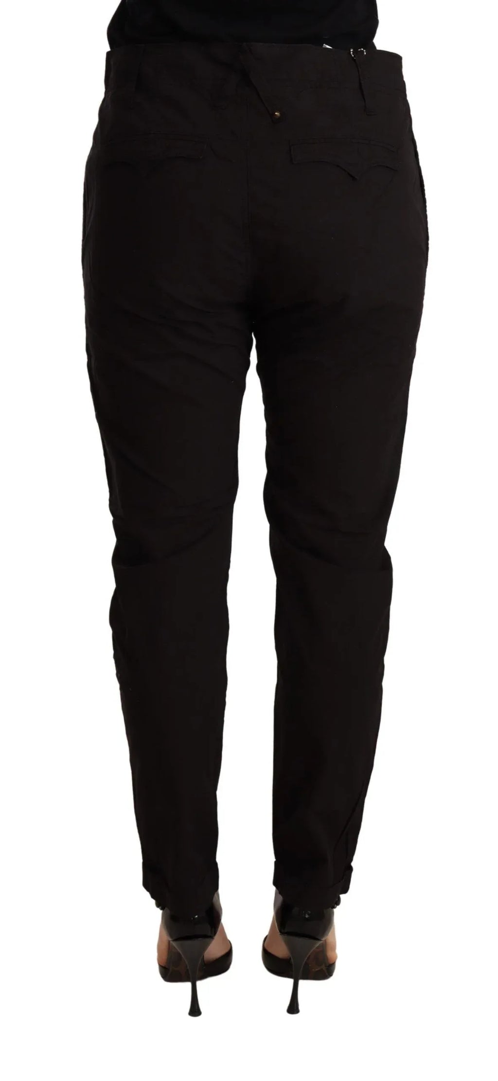 CYCLE Black Mid Waist BAGGY Fit Skinny Trouser - Zeiniez