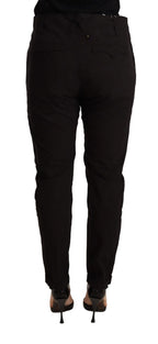 CYCLE Black Mid Waist BAGGY Fit Skinny Trouser - Zeiniez