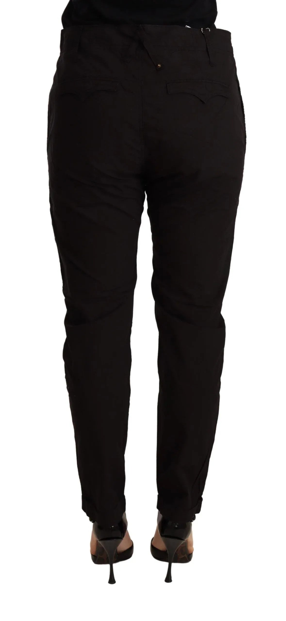 CYCLE Black Mid Waist BAGGY Fit Skinny Trouser - Zeiniez