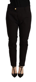 CYCLE Black Mid Waist BAGGY Fit Skinny Trouser - Zeiniez