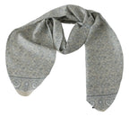 Ermanno Scervino Beige Blue Belt Wrap Beachwear Waist - Zeiniez