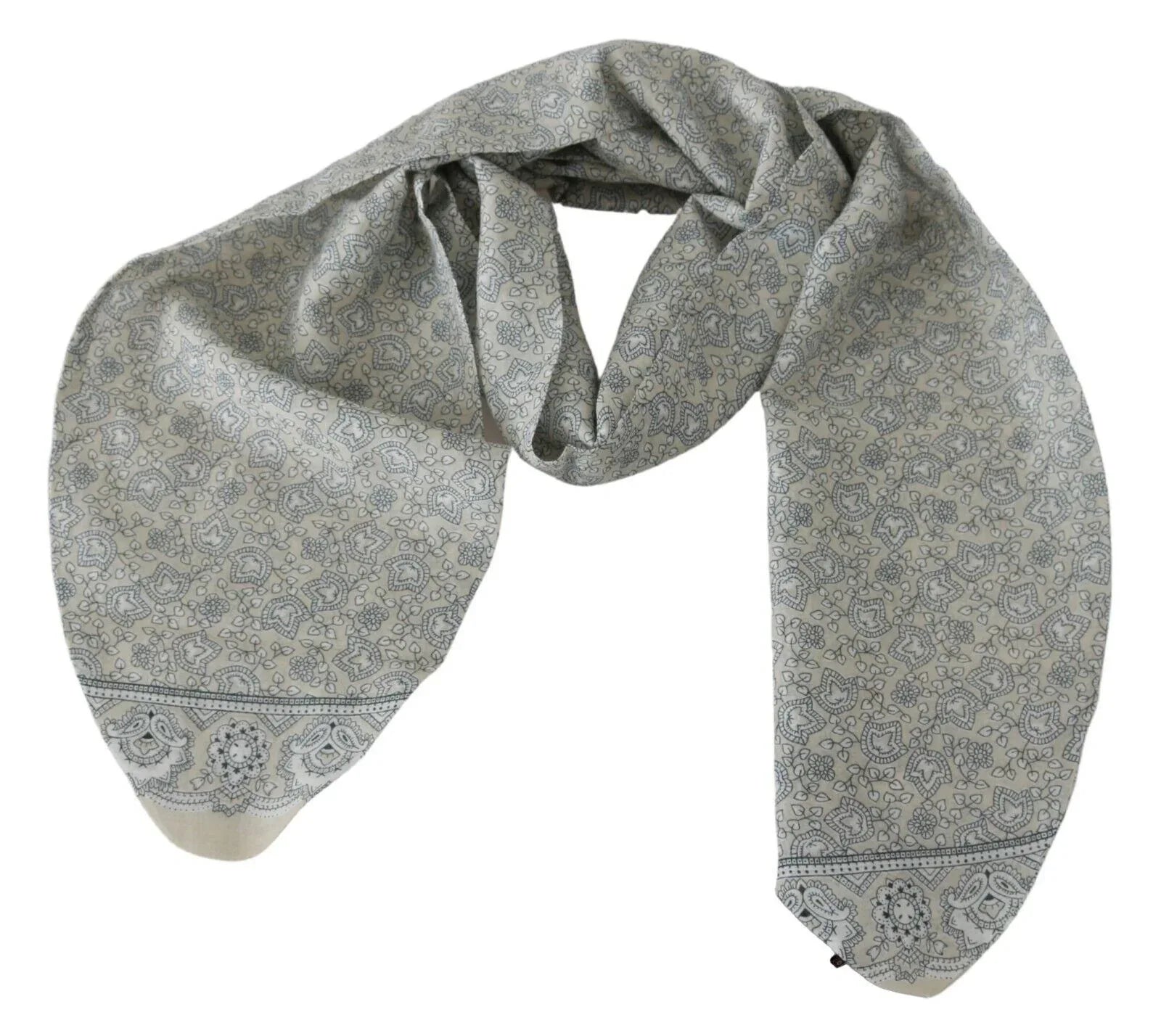 Ermanno Scervino Beige Blue Belt Wrap Beachwear Waist - Zeiniez