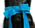 Dolce & Gabbana Blue Waist Ribbon Wide Bow Belt - Zeiniez