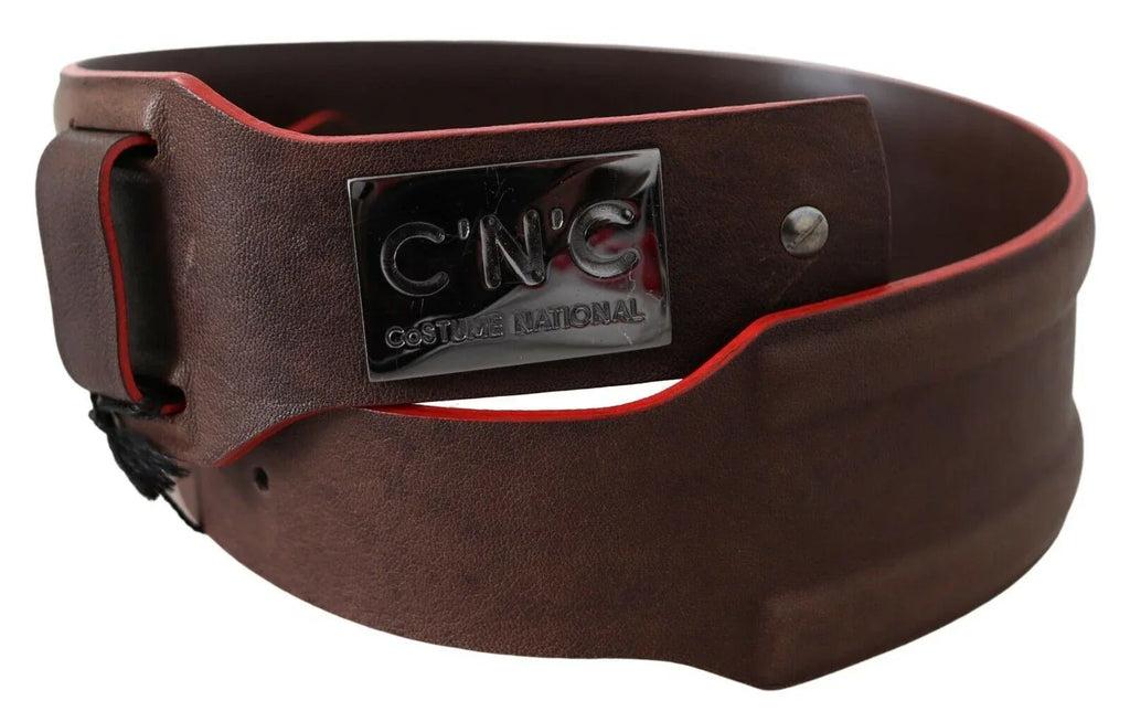 Costume National Dark Brown Genuine Leather Belt - Zeiniez