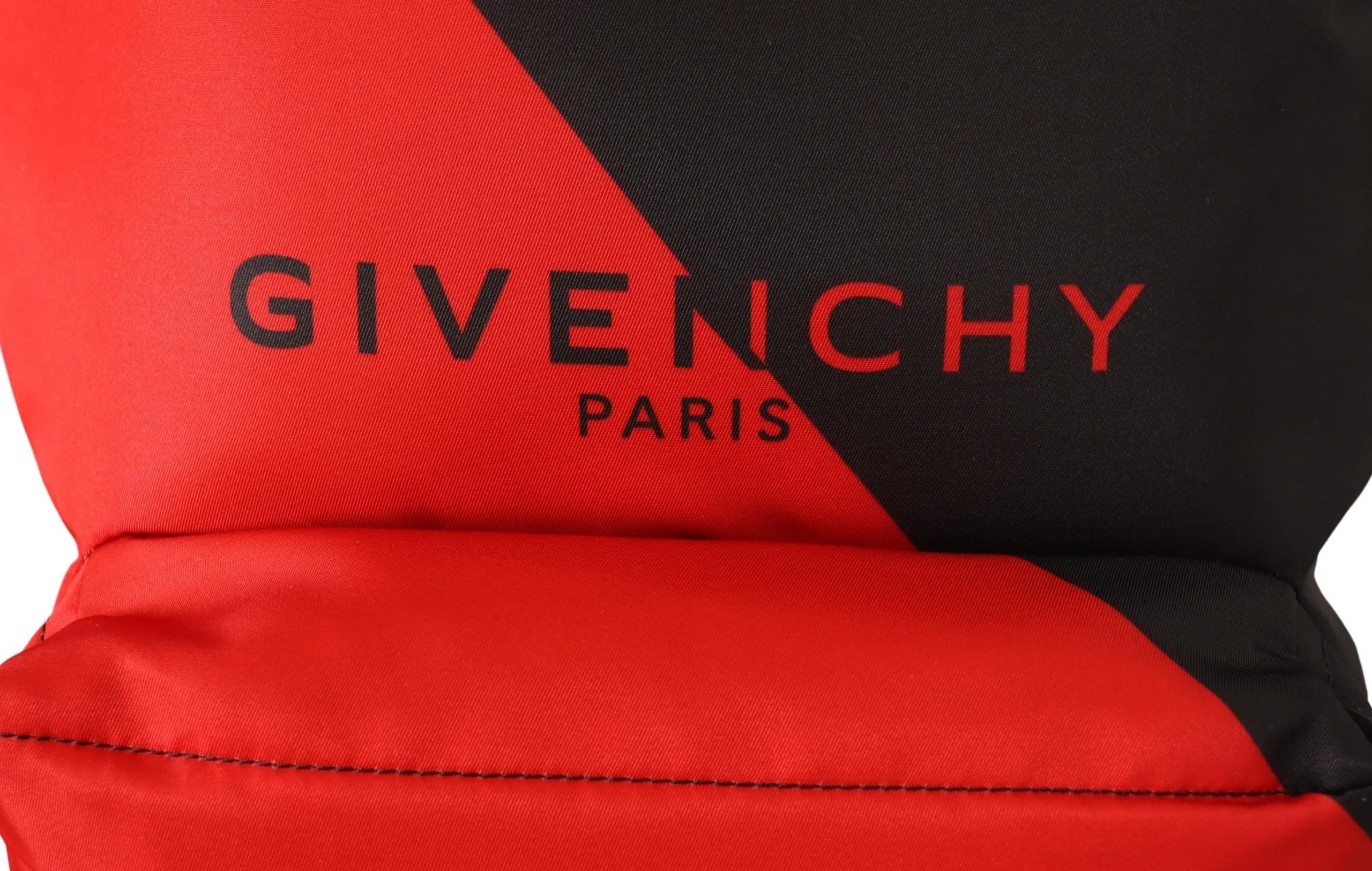 Givenchy Red & Black Nylon Urban Backpack - Zeiniez
