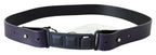 Costume National Black Leather Normal Logo Buckle Waist Belt - Zeiniez