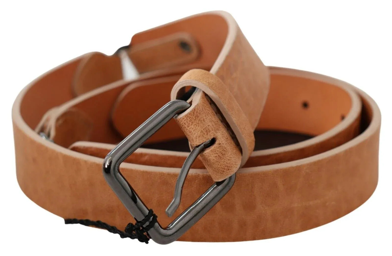 Costume National Light Brown Genuine Leather Belt - Zeiniez