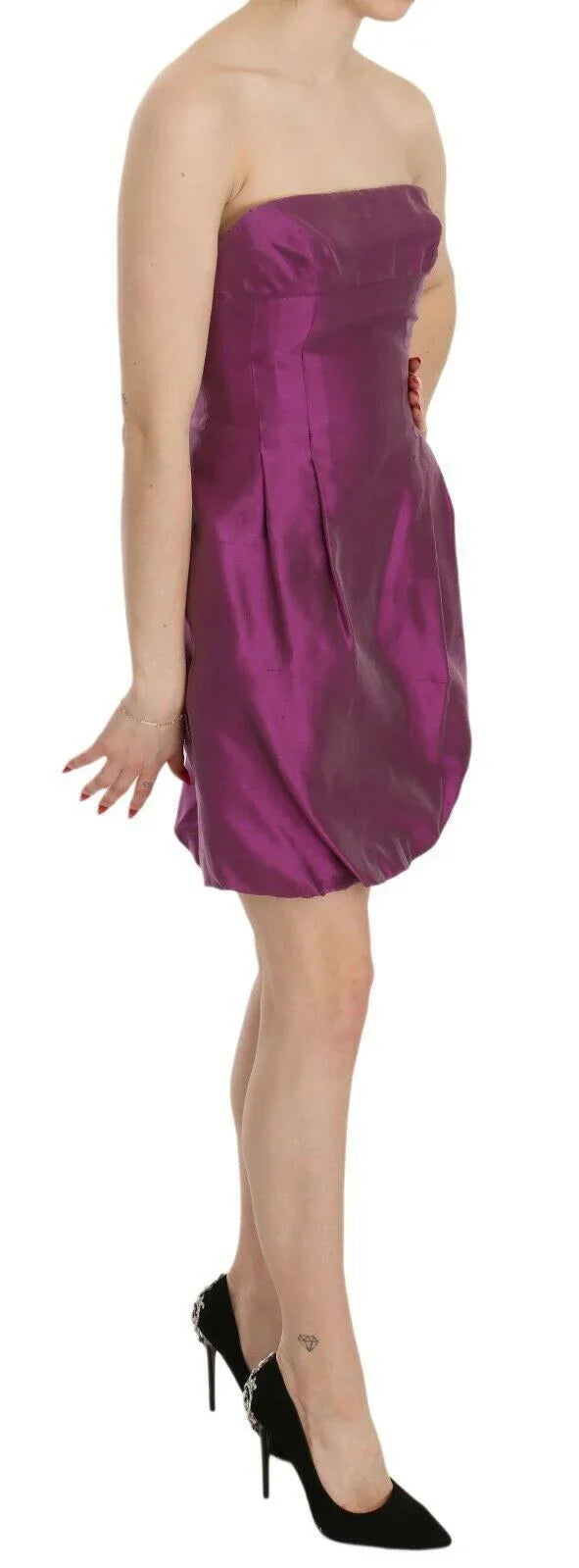 Ermanno Scervino Pink Halter Backless Midi Plain Dress - Zeiniez