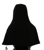 Dolce & Gabbana Black Wool Whole Head Hooded Scarf Hat - Zeiniez