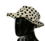 Dolce & Gabbana White 100% Cotton Polka Dot Design Trilby Hat - Zeiniez