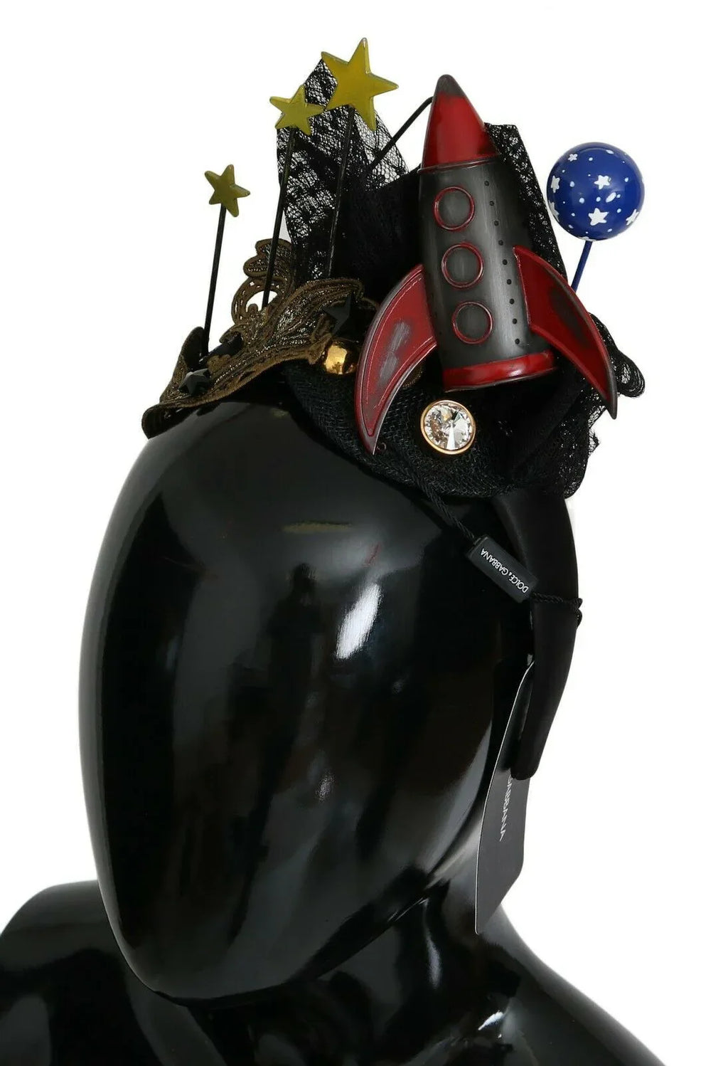 Dolce & Gabbana Rocket Crystal Stars Tiara Diadem Headband - Zeiniez