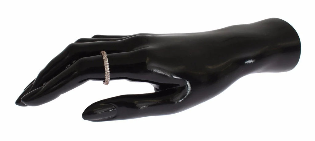 Nialaya Pink Gold 925 Silver Clear CZ Ring - Zeiniez