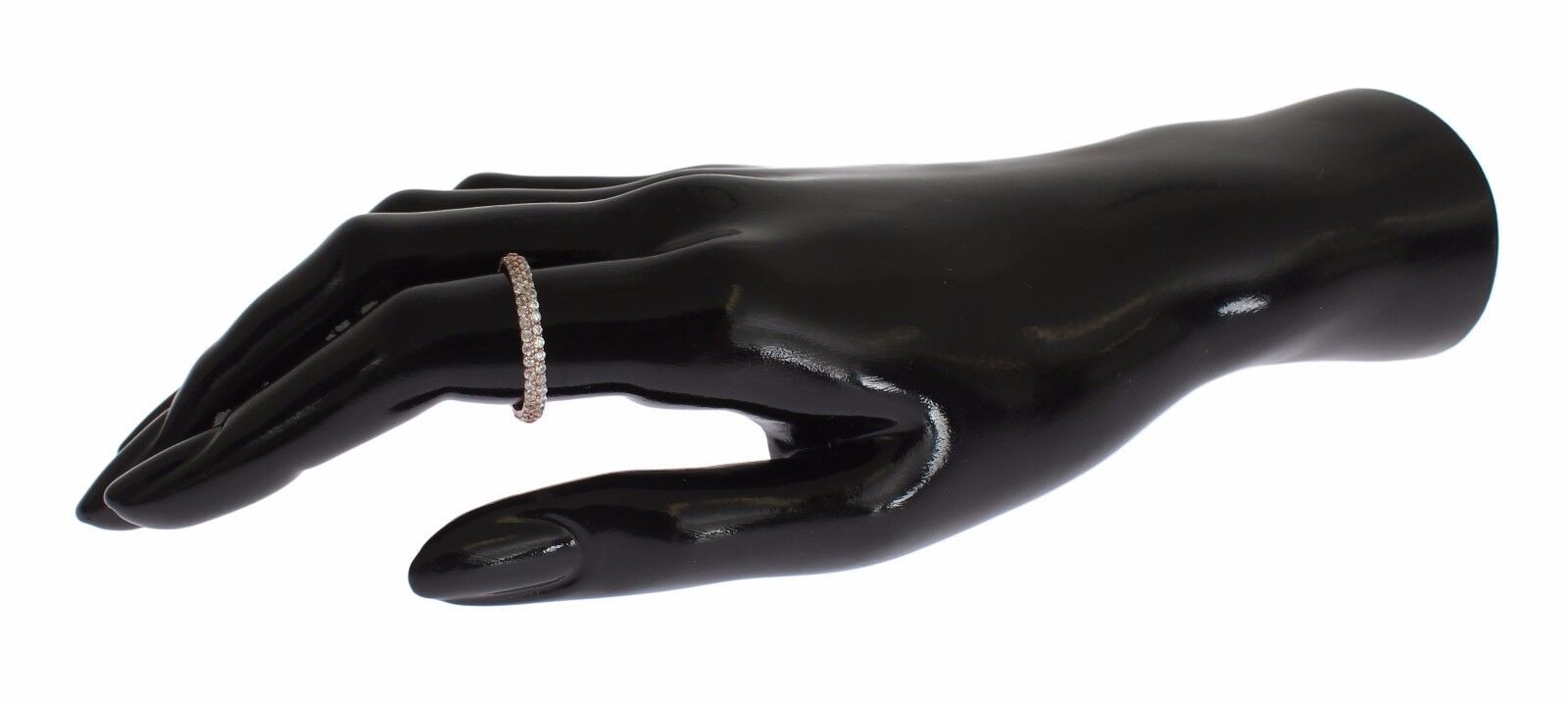 Nialaya Pink Gold 925 Silver Clear CZ Ring - Zeiniez