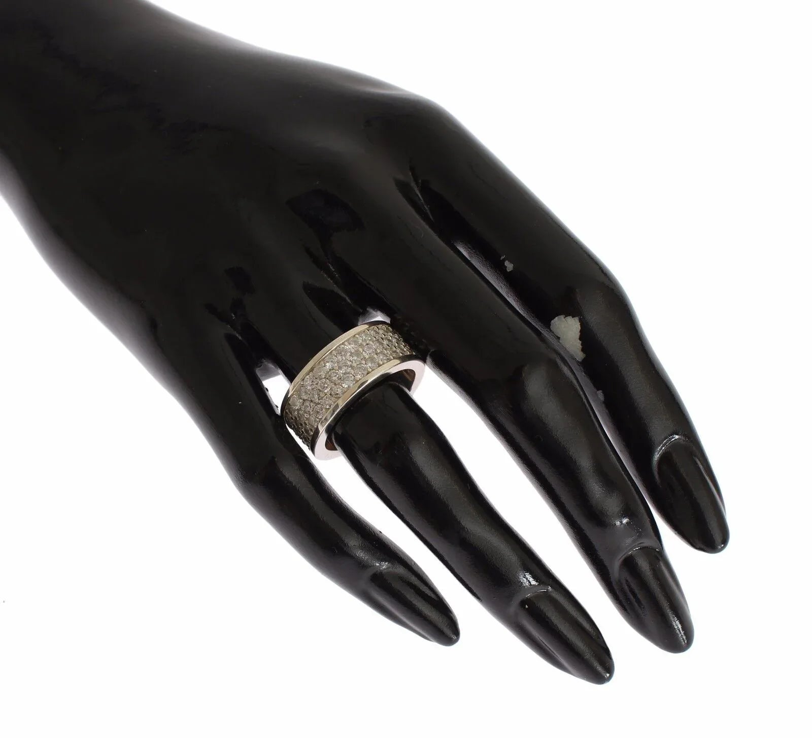 Nialaya Silver Womens CZ 925 Sterling Ring - Zeiniez