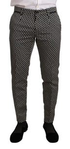 Dolce & Gabbana Black White Check 3 Piece Set MARTINI Suit - Zeiniez