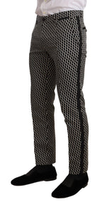 Dolce & Gabbana Dark Gray Check 3 Piece Set MARTINI Suit