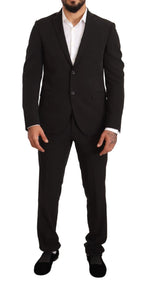 Domenico Tagliente Black Polyester Slim 2 Piece Set TAGLIENTE Suit - Zeiniez
