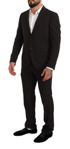 Domenico Tagliente Black Polyester Slim 2 Piece Set TAGLIENTE Suit - Zeiniez