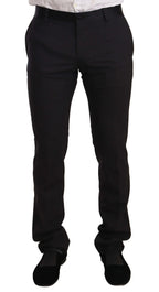 Dolce & Gabbana Blue Velvet Cotton Slim Fit Smoking Suit - Zeiniez