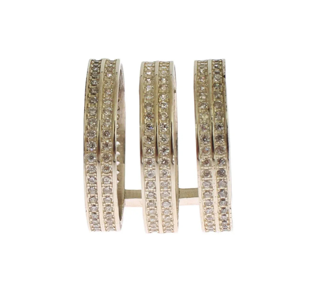 Nialaya Authentic Womens Clear CZ 925 Sterling Silver Ring - Zeiniez