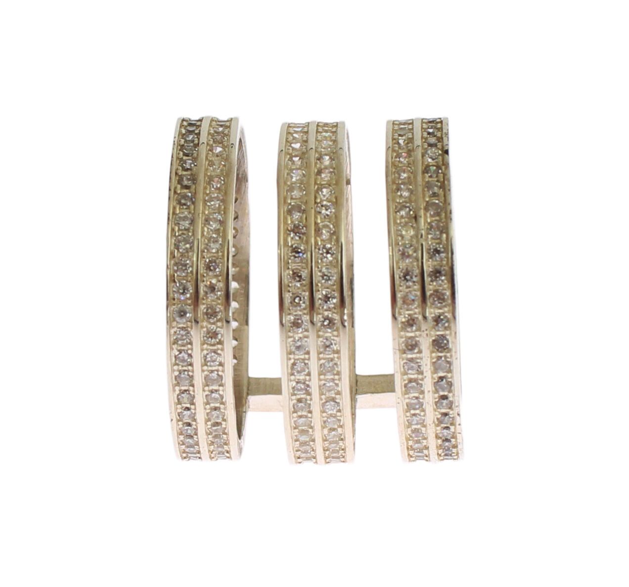 Nialaya Authentic Womens Clear CZ 925 Sterling Silver Ring - Zeiniez