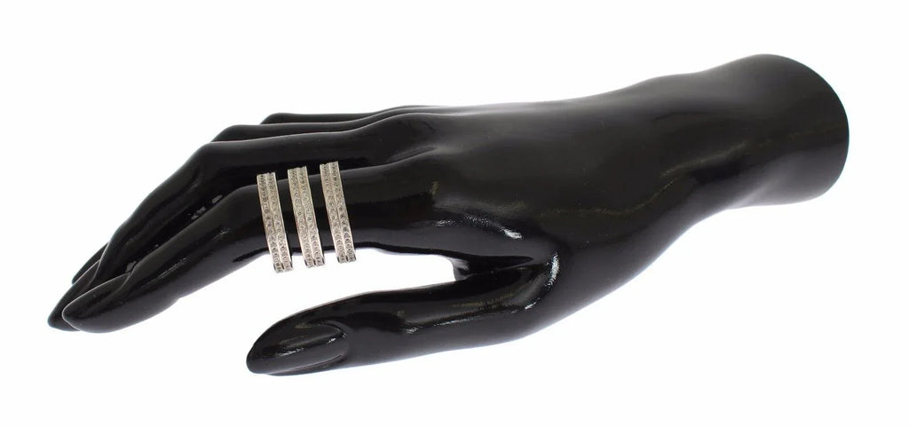 Nialaya Authentic Womens Clear CZ 925 Sterling Silver Ring - Zeiniez