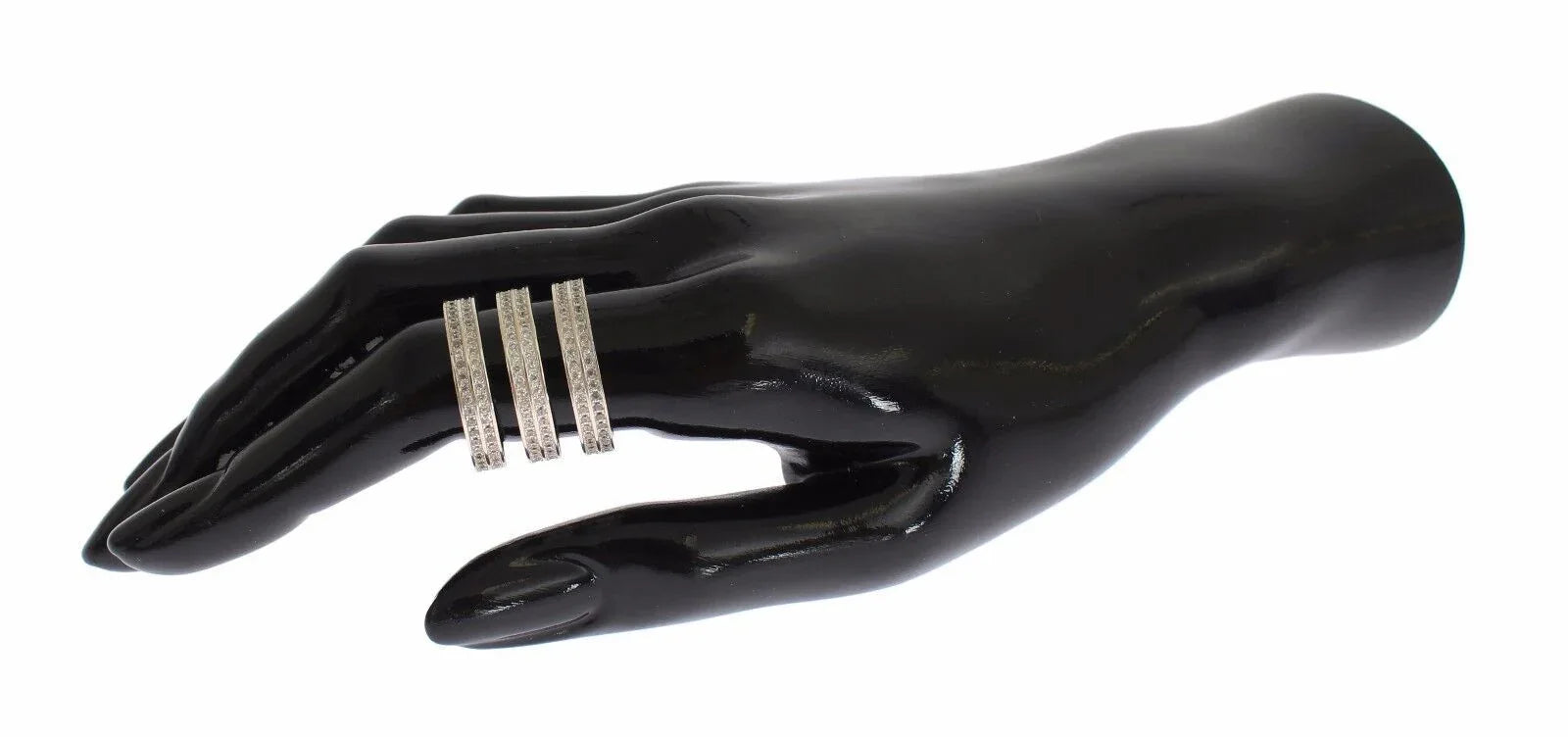 Nialaya Authentic Womens Clear CZ 925 Sterling Silver Ring - Zeiniez