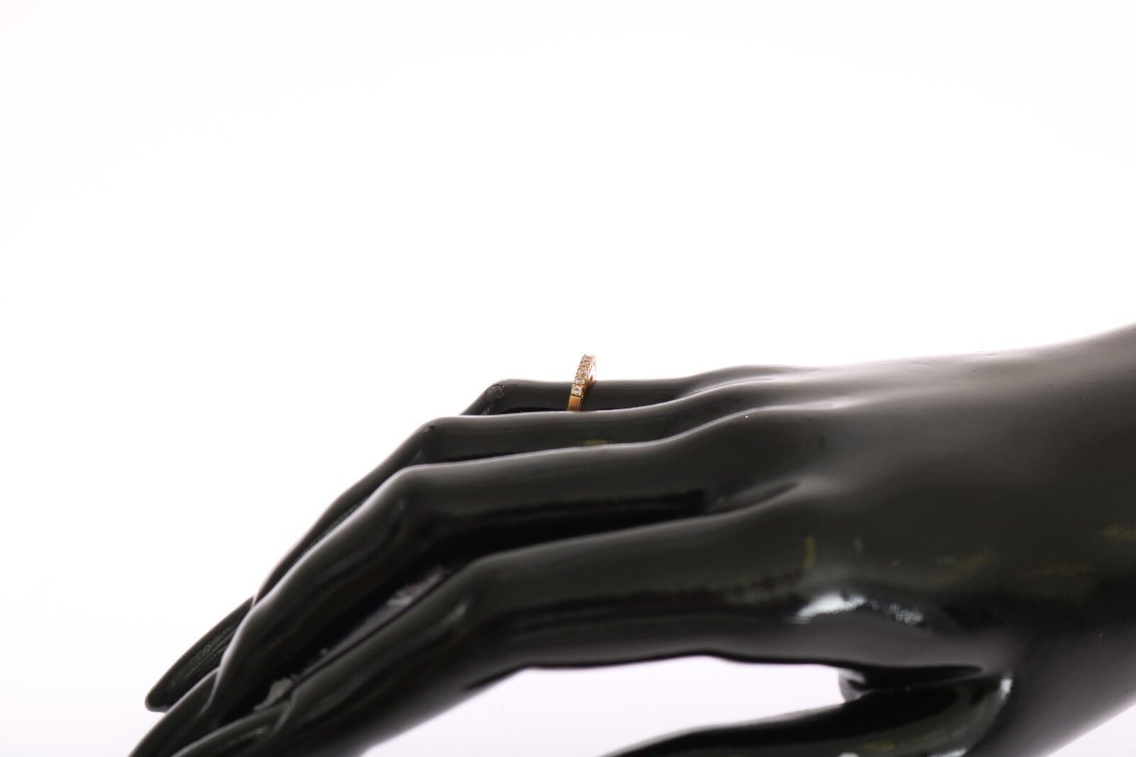 Nialaya Gold Authentic Womens Clear CZ Gold 925 Silver Ring - Zeiniez