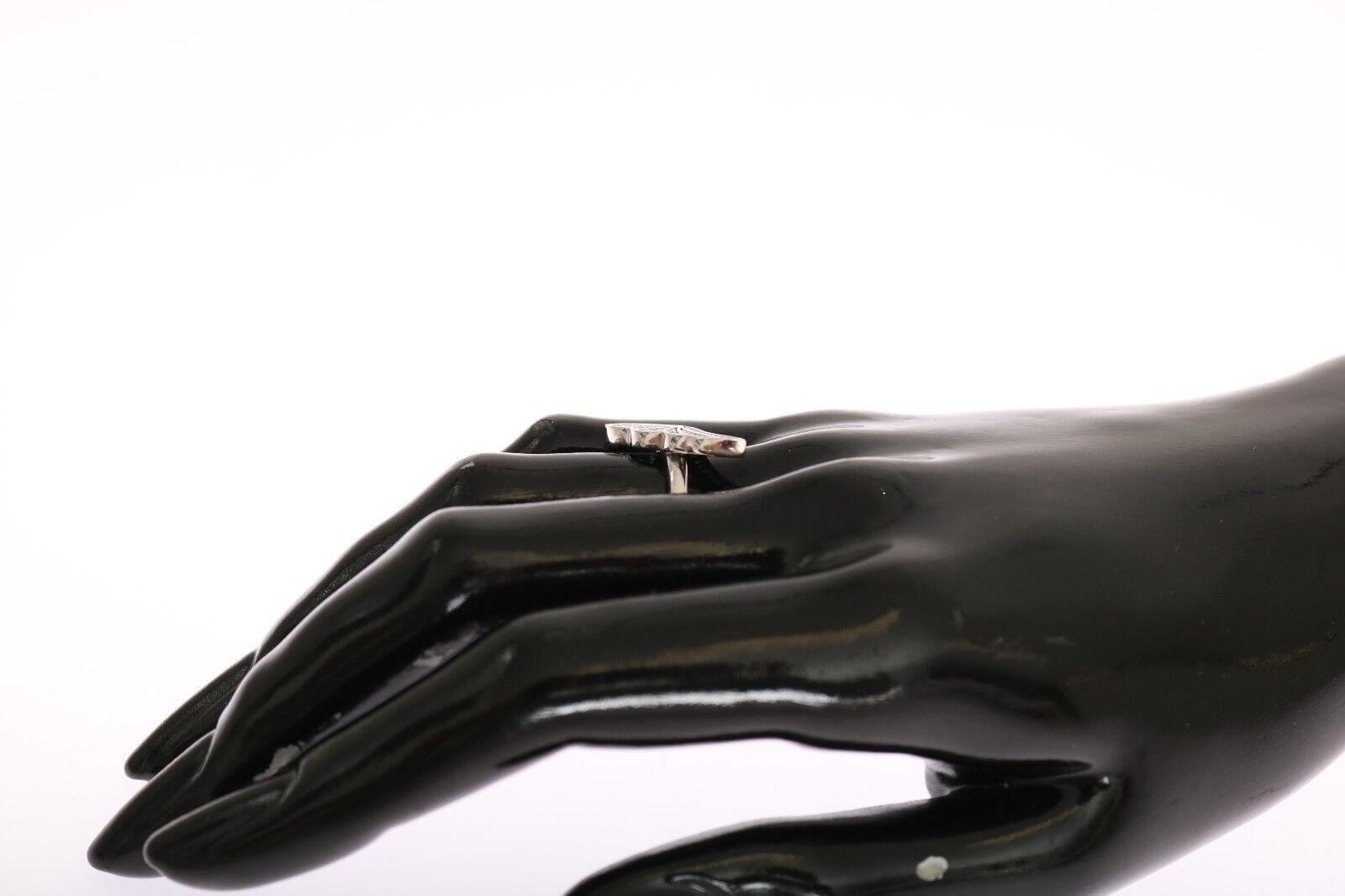 Nialaya Silver Womens Wing Clear CZ 925 Silver Ring - Zeiniez