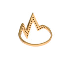 Nialaya Gold 925 Silver Womens Clear CZ 18K Ring - Zeiniez