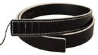 Costume National Black White Leather Fashion Waist Belt - Zeiniez