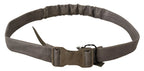 Costume National Gray Leather Silver Buckle Waist Belt - Zeiniez