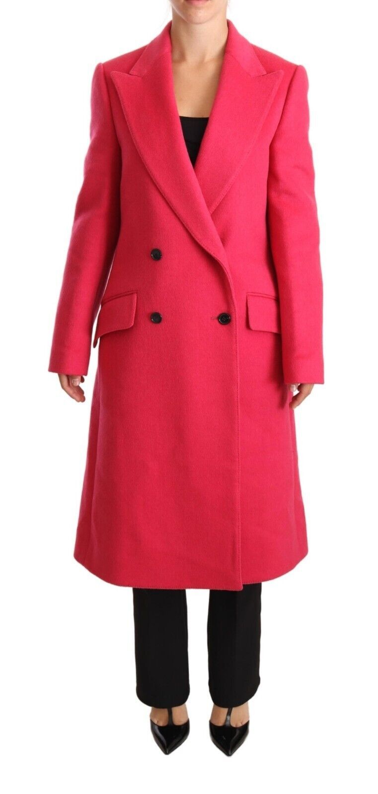 Dolce & Gabbana Pink Double Breasted Trenchcoat Jacket - Zeiniez