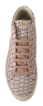 HIDE & JACK White Bordeaux Leather Casual Lace Up Sneakers Shoes - Zeiniez