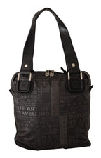 WAYFARER Black Printed Logo Shoulder Handbag Purse Bag - Zeiniez
