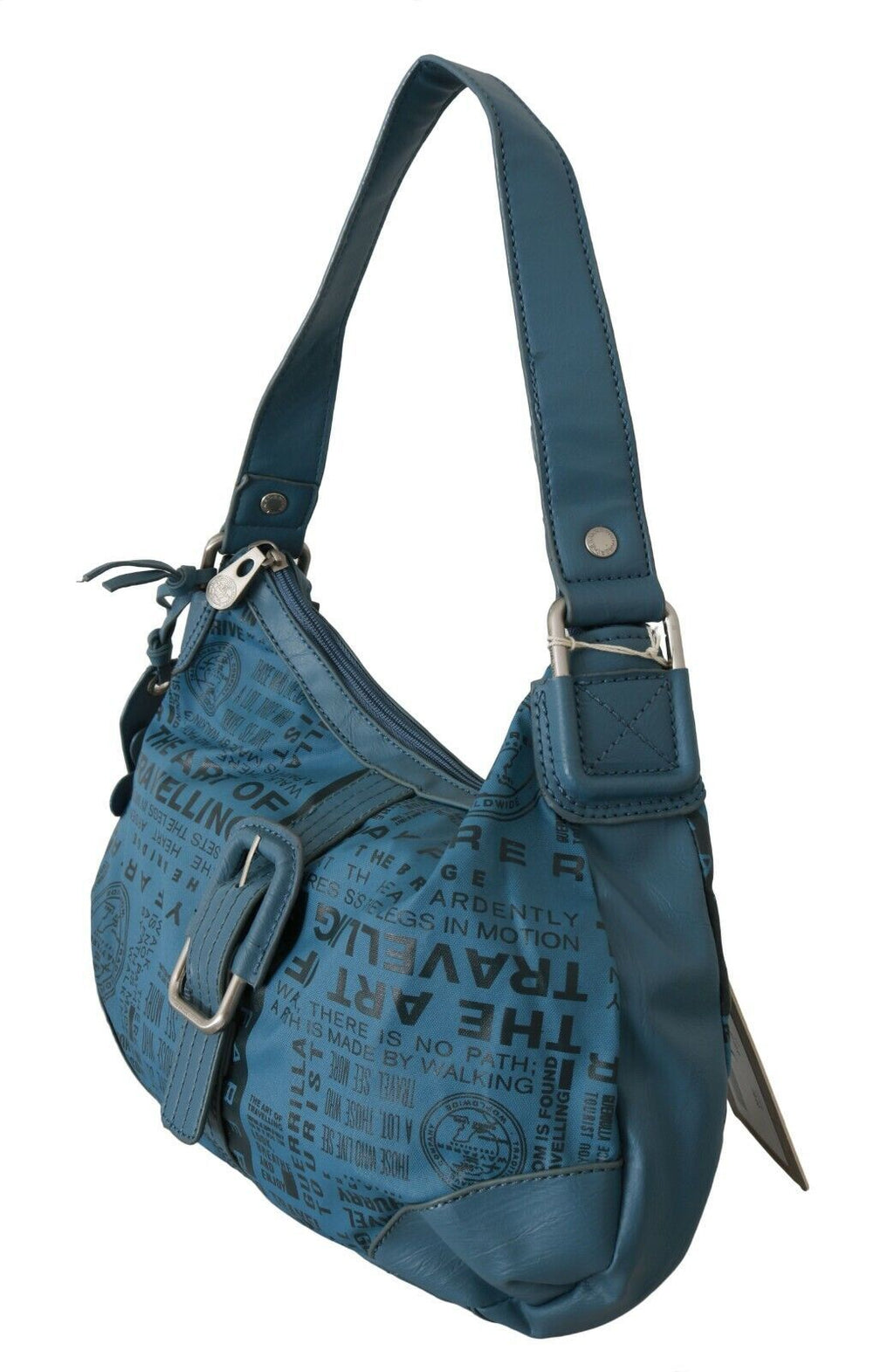 WAYFARER Shoulder Handbag Printed Purse Women Blue - Zeiniez