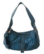 WAYFARER Shoulder Handbag Printed Purse Women Blue - Zeiniez