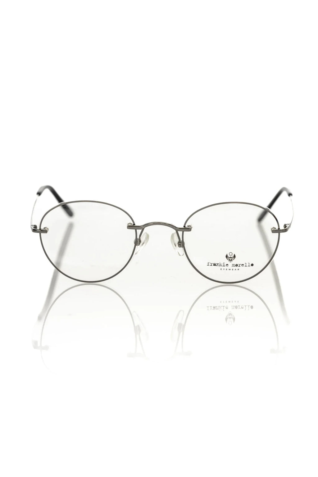 Frankie Morello Gray Metallic Men's Eyeglass Frame - Zeiniez