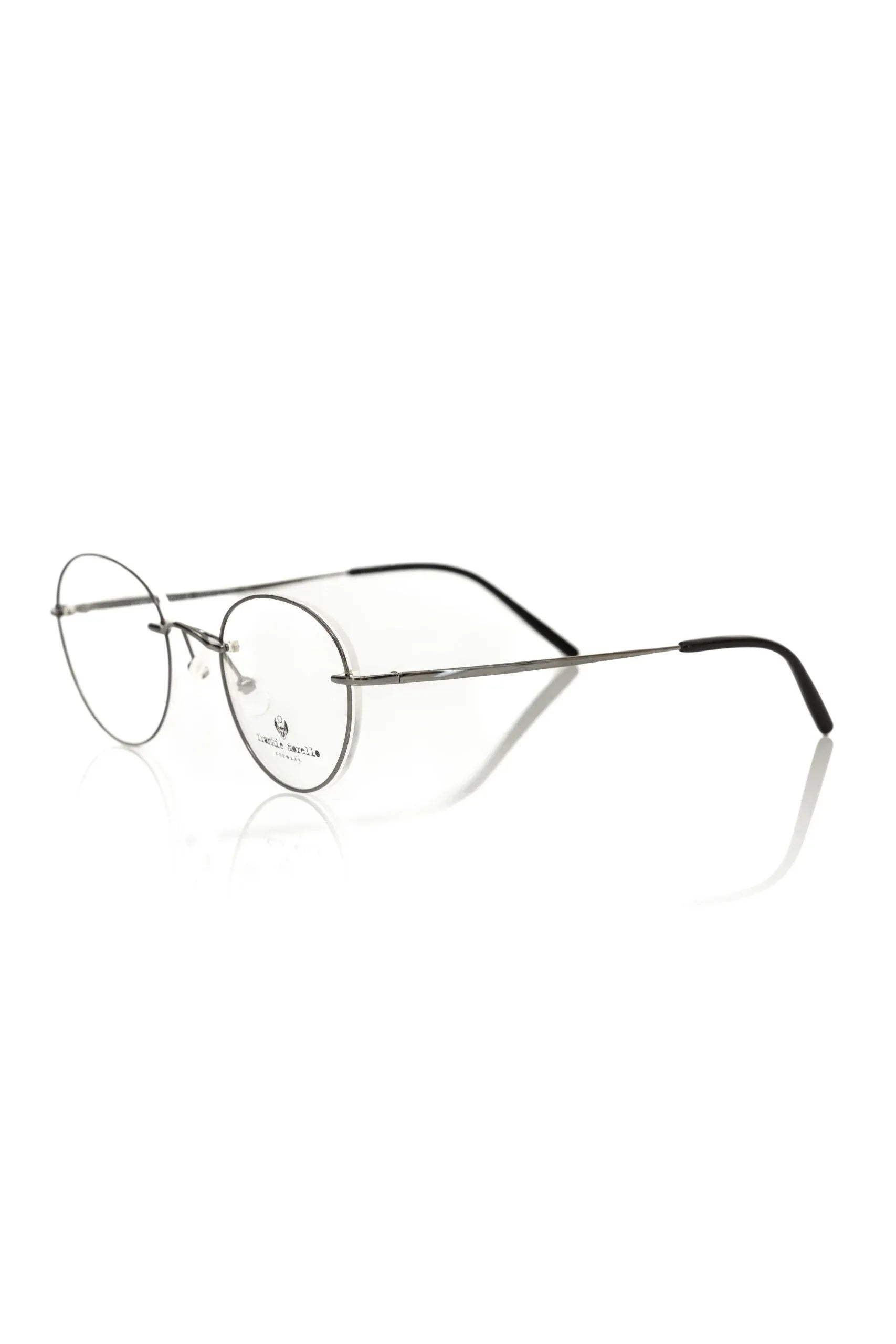 Frankie Morello Gray Metallic Men's Eyeglass Frame - Zeiniez
