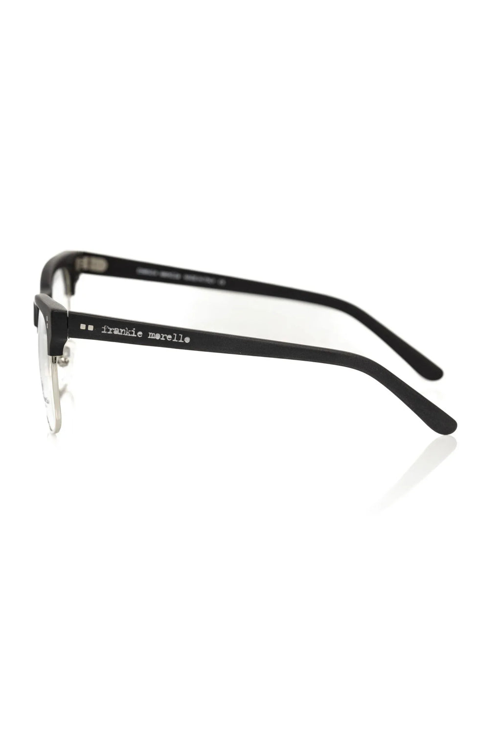 Frankie Morello Black Metallic Men's Eyeglass Frame - Zeiniez