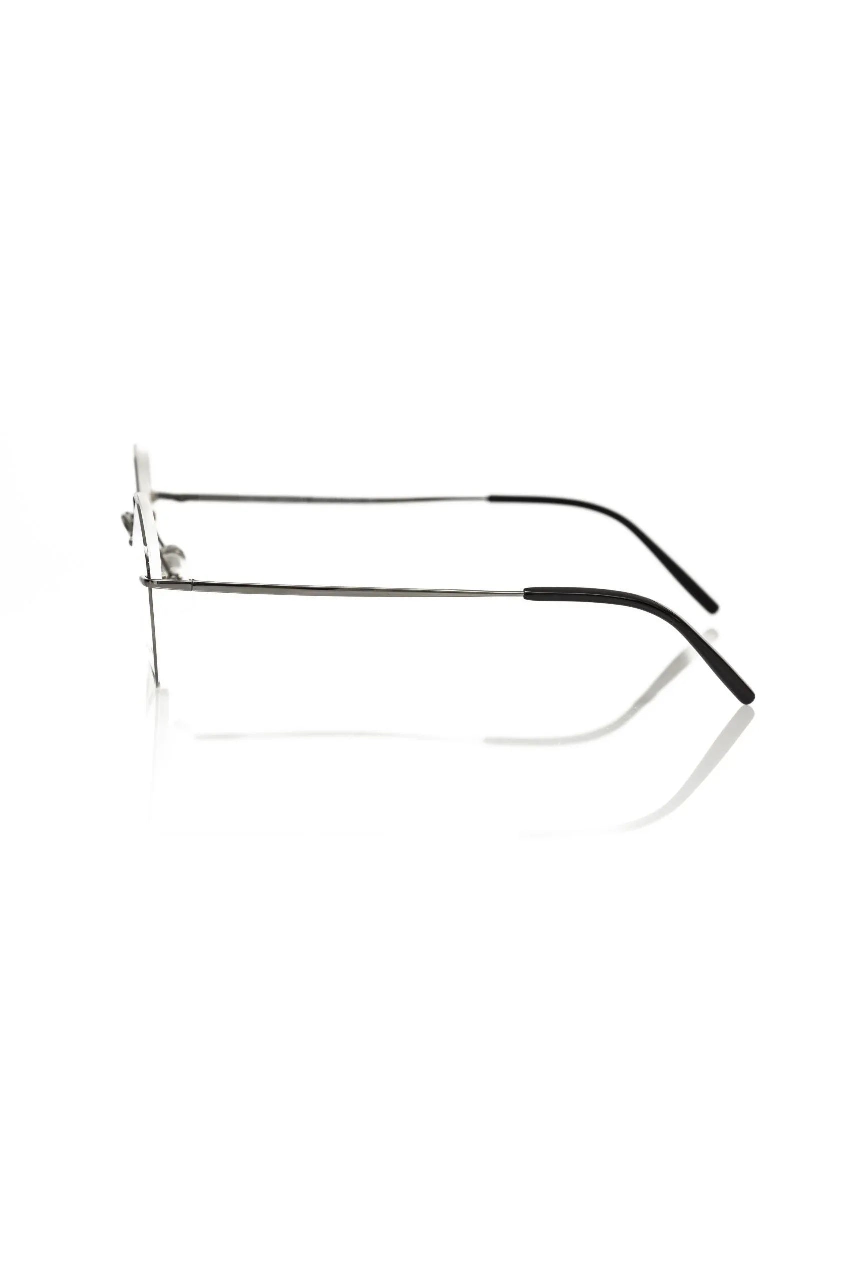 Frankie Morello Gray Metallic Men's Eyeglass Frame - Zeiniez