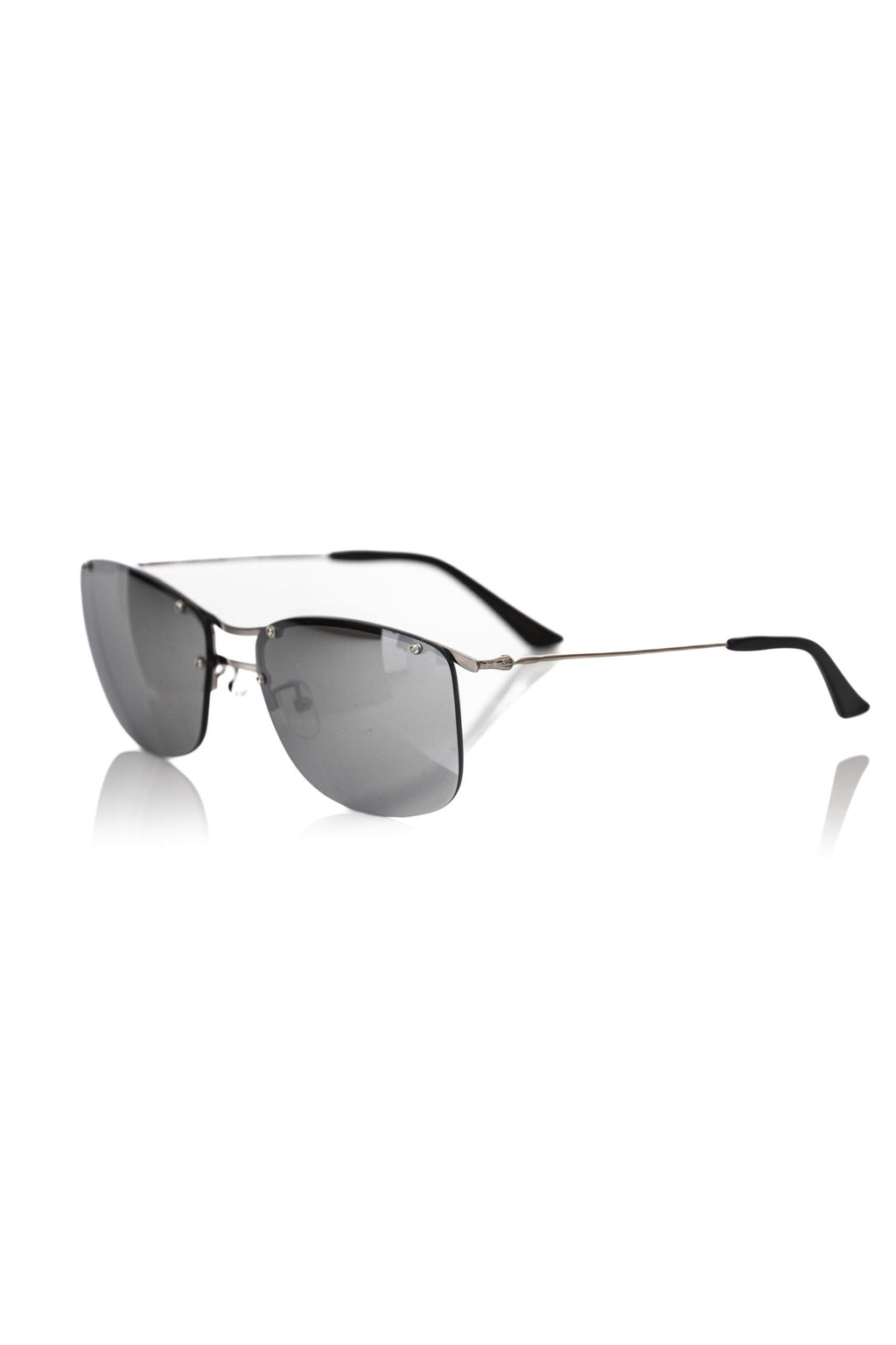 Frankie Morello Silver Metallic Fibre Men Sunglass - Zeiniez