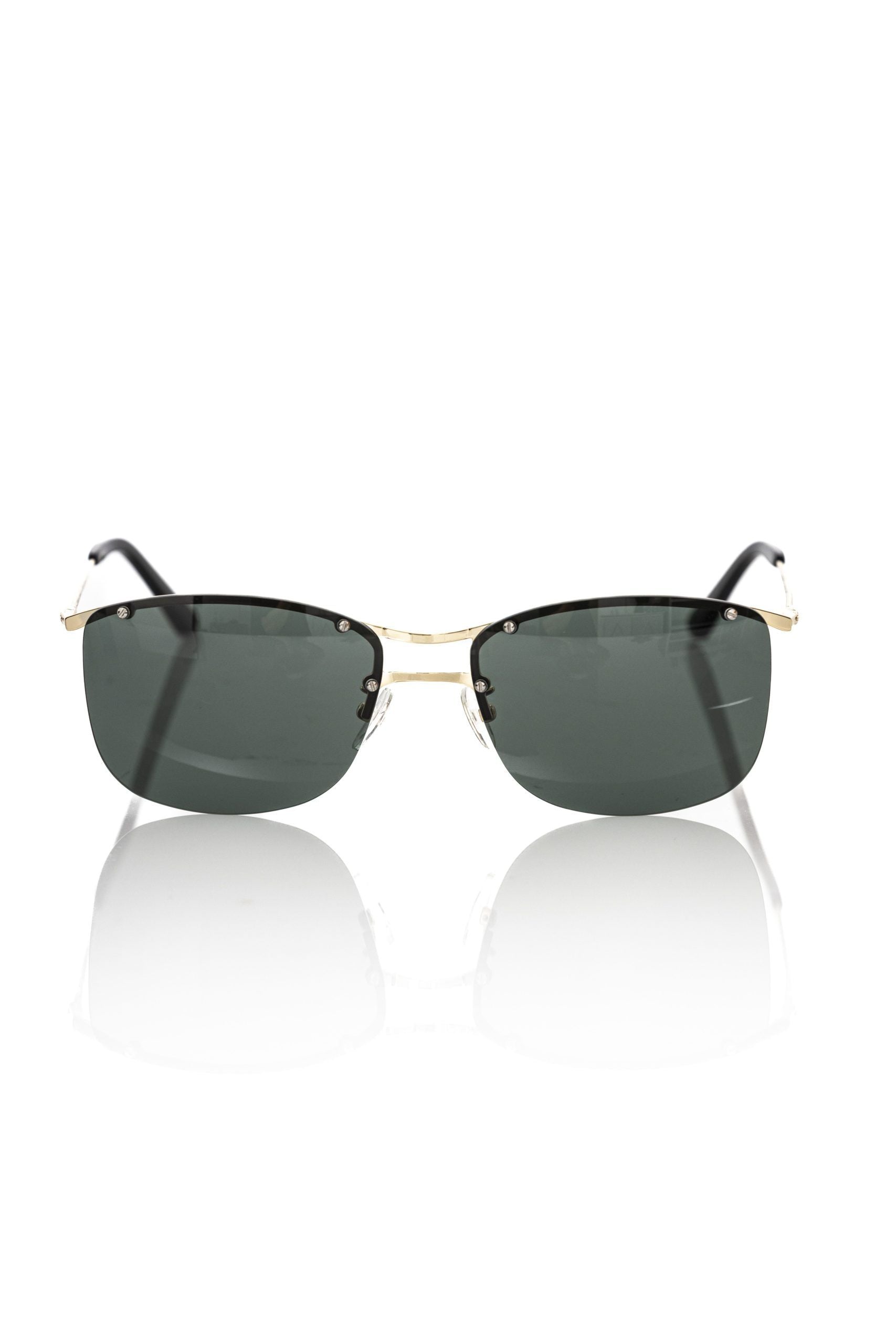 Frankie Morello Black Metallic Fibre Men Sunglasses - Zeiniez