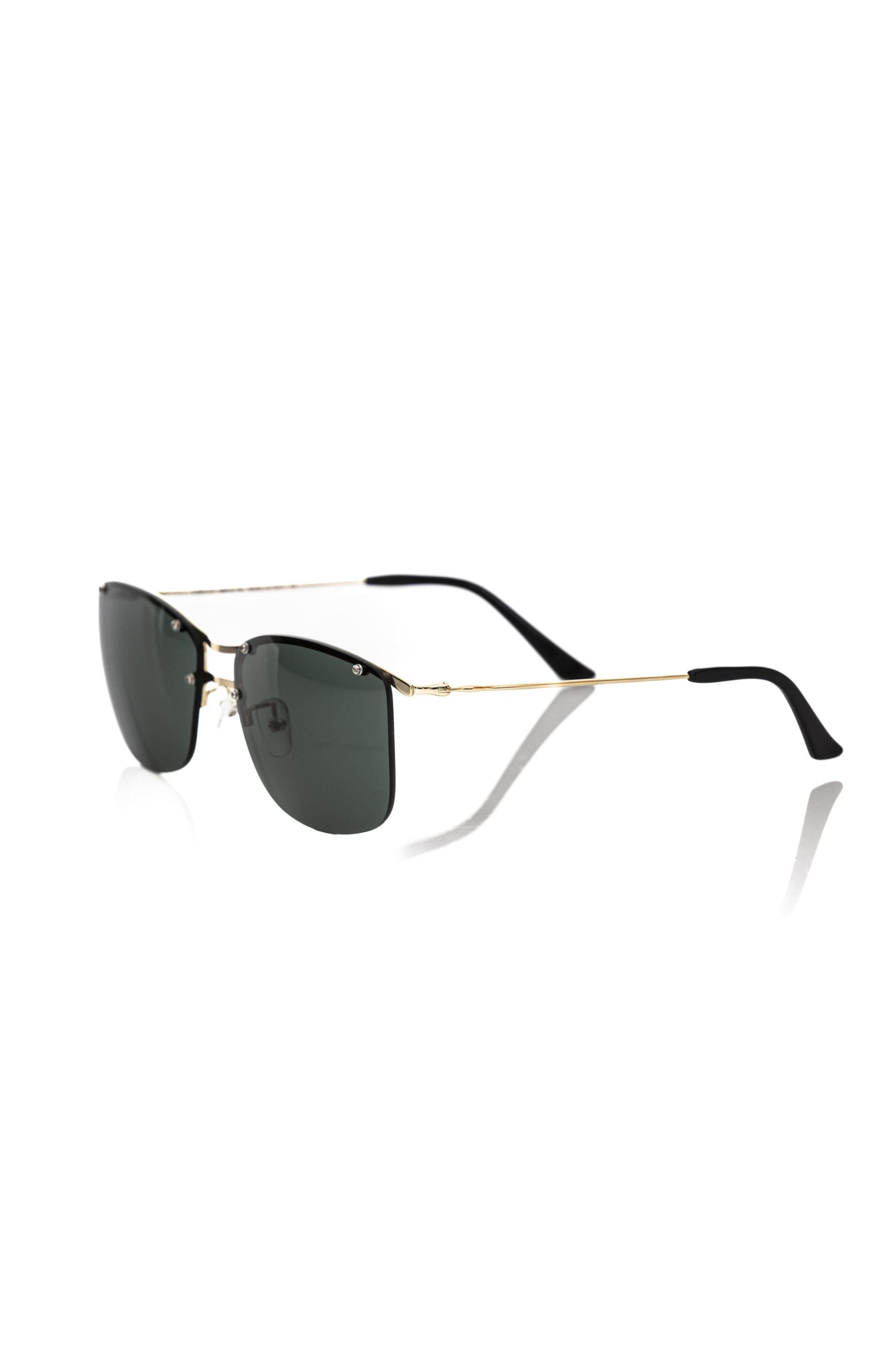 Frankie Morello Black Metallic Fibre Men Sunglasses - Zeiniez